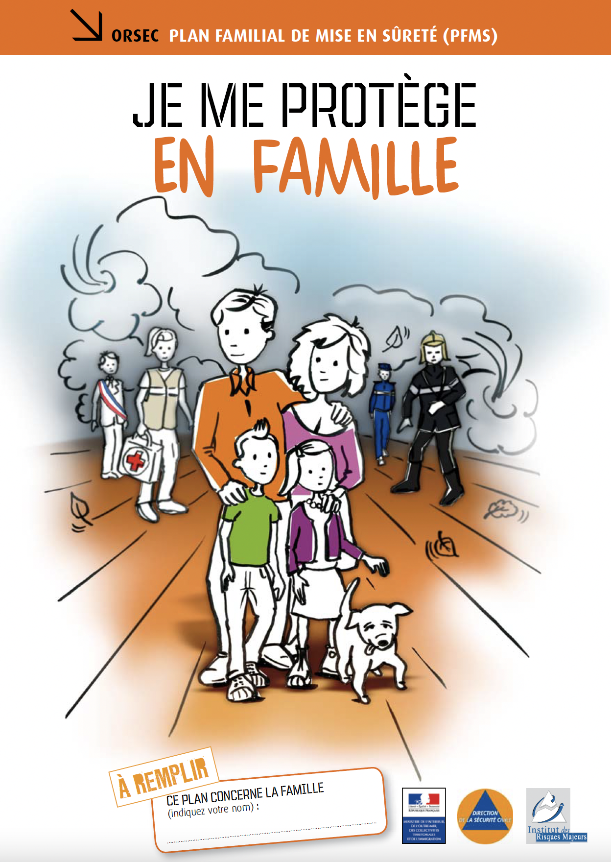 affiche d'illustration montrant une famille
