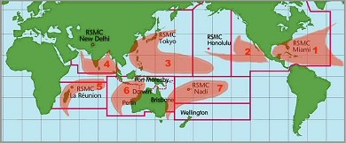 Zones exposées au risque cyclonique